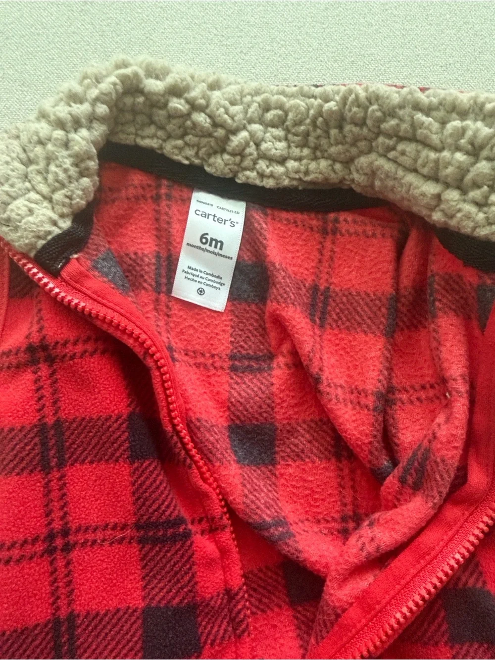 Unisex fall/winter outfit lot 6-12M Carter’s overalls fleece jumpsuit vest